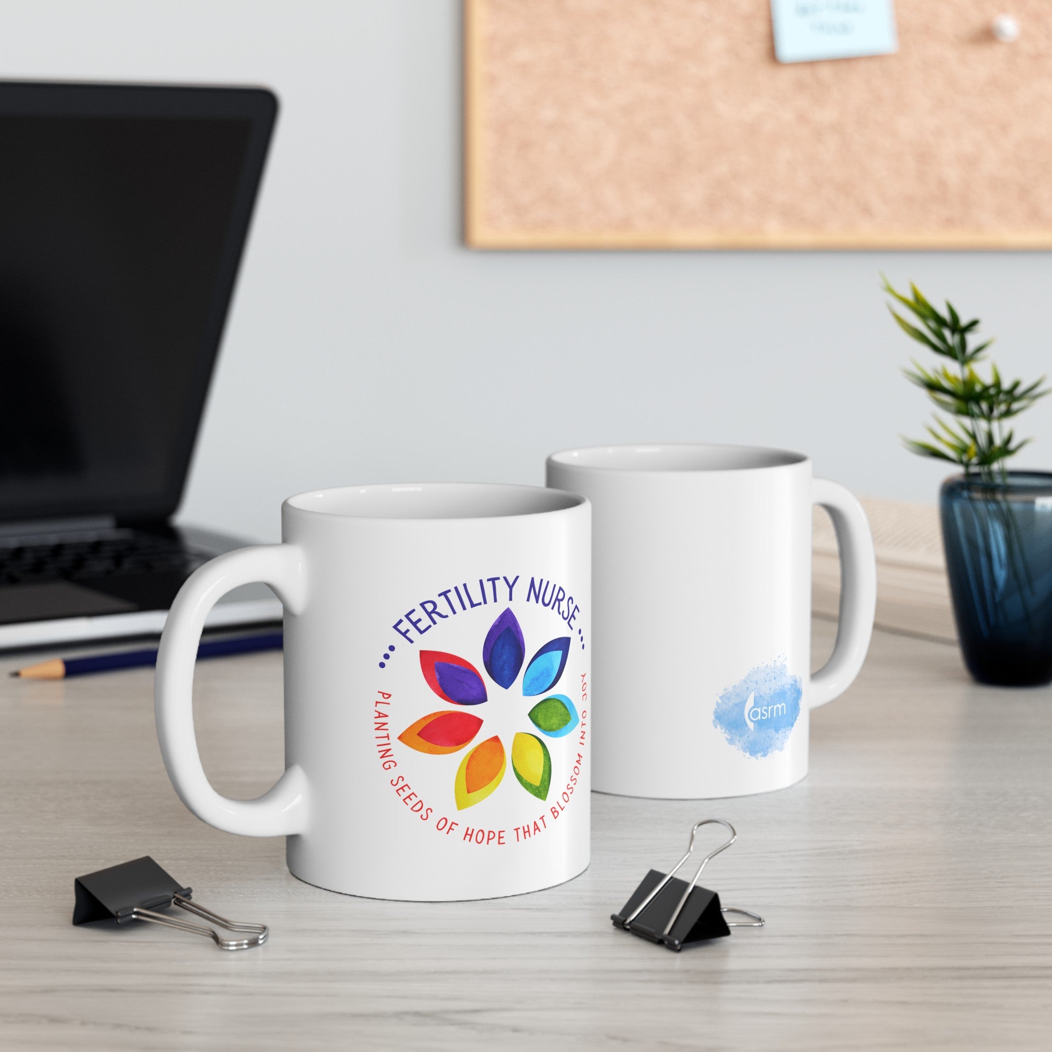 Fertility Nurse Seeds of Hope White Glossy Mug