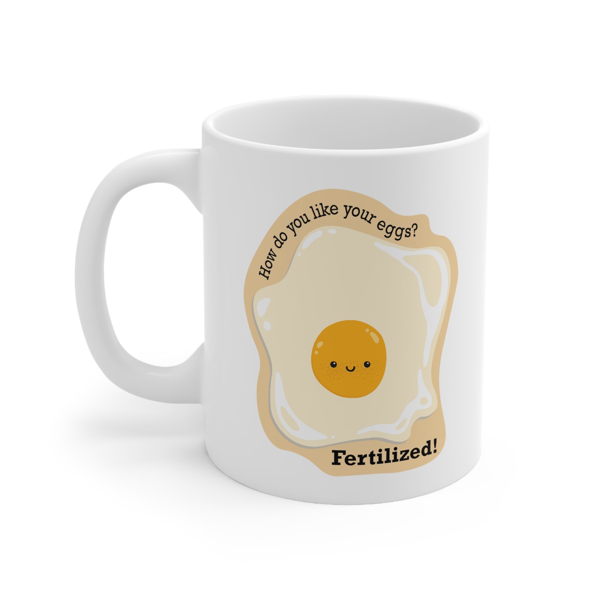 How Do You Like Your Eggs? White Glossy Mug