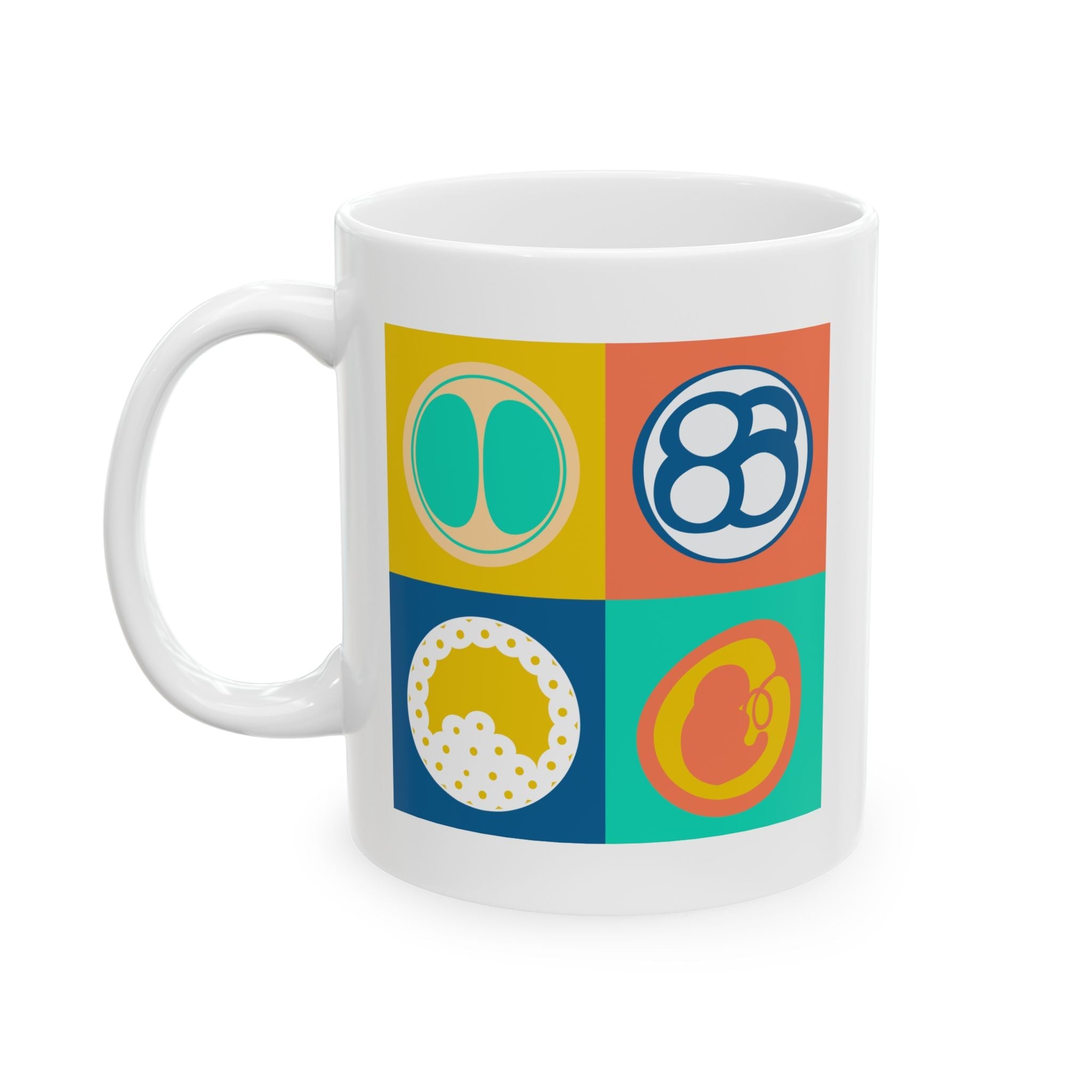 Colorful Beginnings White Glossy Mug