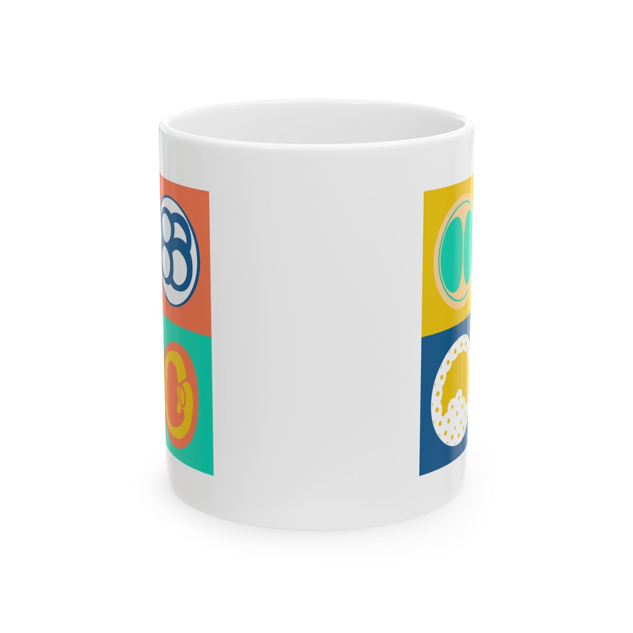 Colorful Beginnings White Glossy Mug