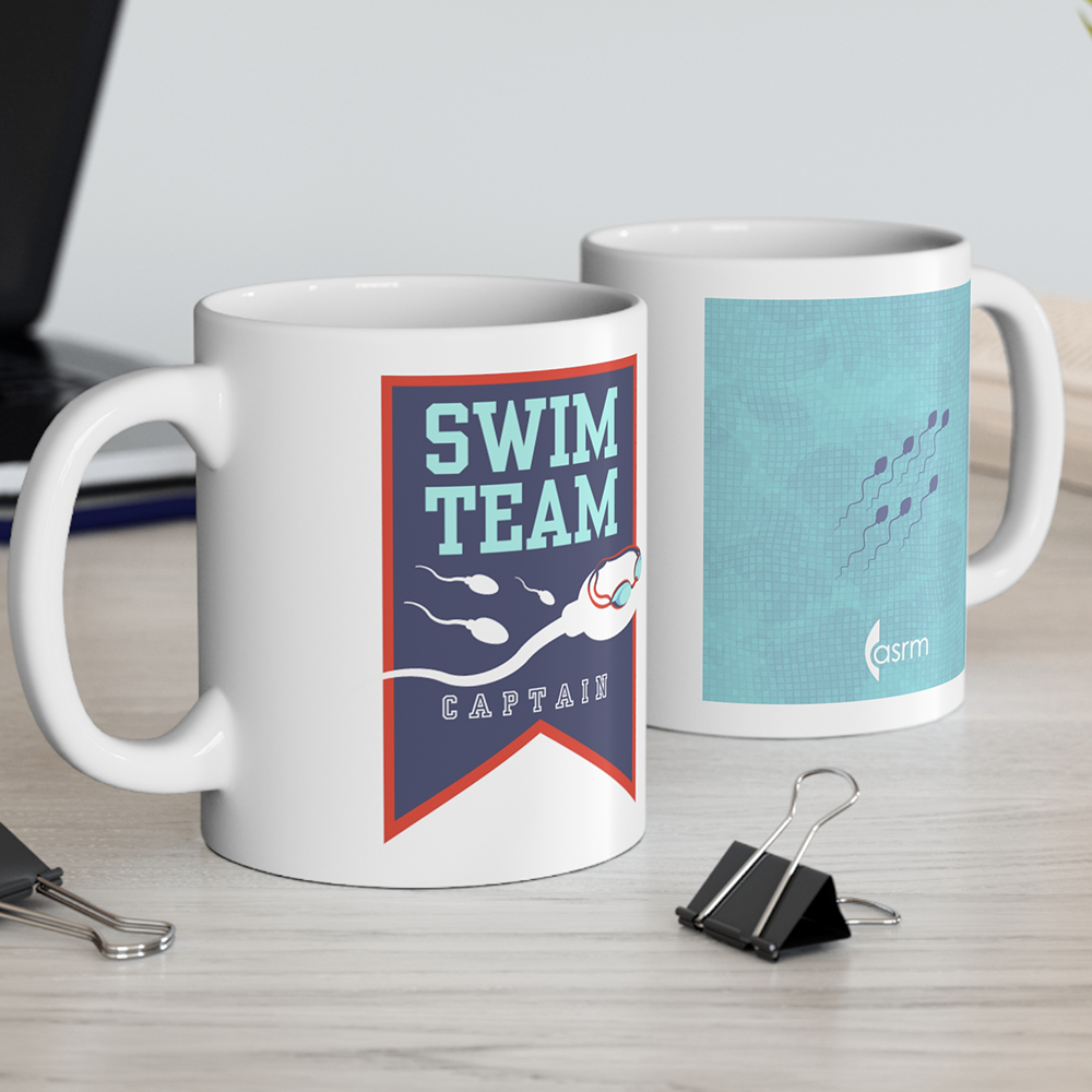 Swim Team Captain White Glossy Mug